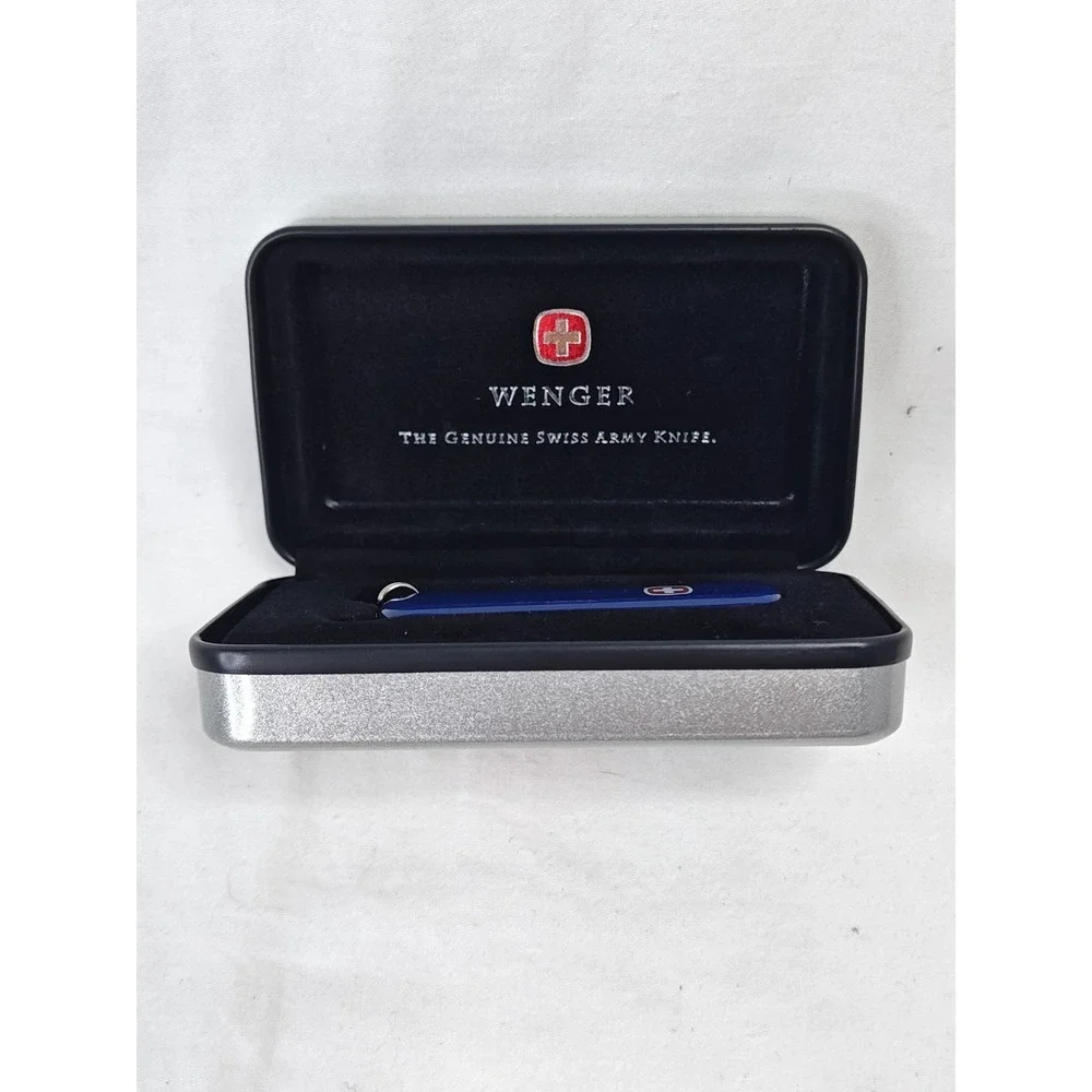 Wenger Esquire Swiss Army Knife Blue DirecTV Advertising Multi Tool Pocket Case